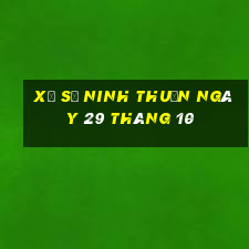 xổ số ninh thuận ngày 29 tháng 10