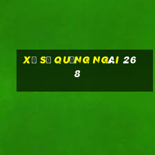 xổ số quảng ngãi 26 8