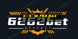 xổ số 3d pro max