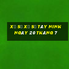 xổ số xổ số tây ninh ngày 20 tháng 7