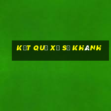 kết quả xổ số khánh