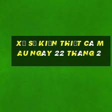 xổ số kiến thiết cà mau ngày 22 tháng 2