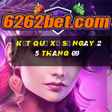 kết quả xổ số ngày 25 tháng 09