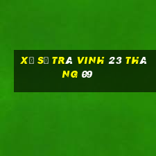 xổ số trà vinh 23 tháng 09