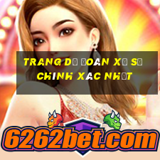 trang dự đoán xổ số chính xác nhất