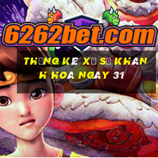 Thống kê Xổ Số khánh hoà ngày 31