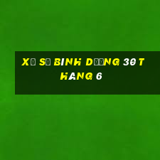 xổ số bình dương 30 tháng 6