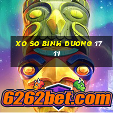 xo so binh duong 17 11