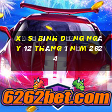 xổ số bình dương ngày 12 tháng 1 năm 2024