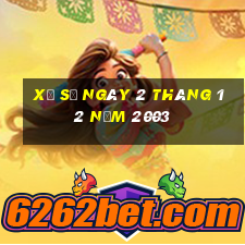 xổ số ngày 2 tháng 12 năm 2003