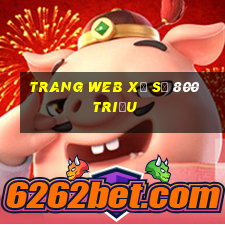 Trang web xổ số 800 triệu