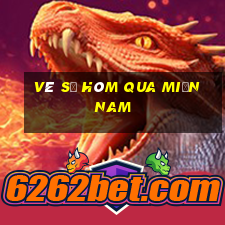 vé số hôm qua miền nam