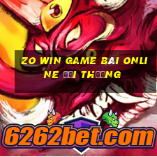 Zo Win Game Bài Online Đổi Thưởng