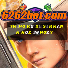 thống kê xổ số khánh hòa 30 ngày