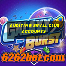 auditing small club accounts