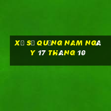 xổ số quảng nam ngày 17 tháng 10