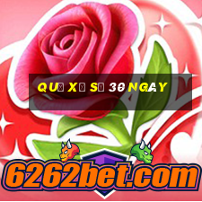 quả xổ số 30 ngày