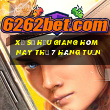 xổ số hậu giang hôm nay thứ 7 hàng tuần