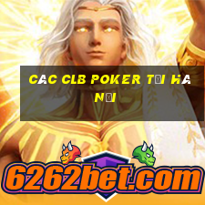 các clb poker tại hà nội