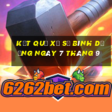 kết quả xổ số bình dương ngày 7 tháng 9