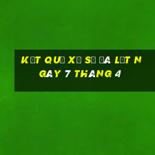 kết quả xổ số đà lạt ngày 7 tháng 4