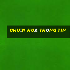 chuẩn hoá thông tin