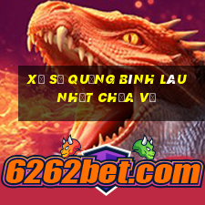 xổ số quảng bình lâu nhất chưa về