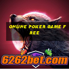 online poker game free