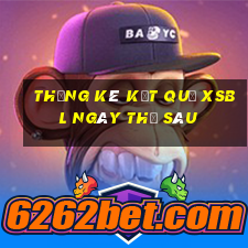 THỐNG KÊ KẾT QUẢ XSBL ngày thứ sáu