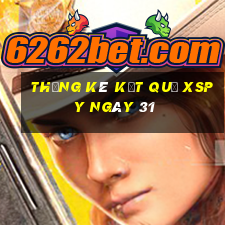 THỐNG KÊ KẾT QUẢ XSPY ngày 31