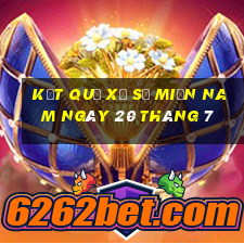 kết quả xổ số miền nam ngày 20 tháng 7