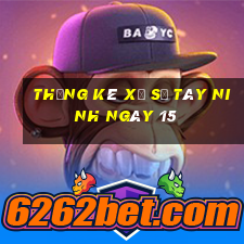 Thống kê Xổ Số Tây Ninh ngày 15