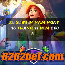 xổ số miền nam ngày 16 tháng 11 năm 2003