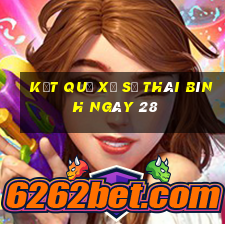 kết quả Xổ Số thái bình ngày 28