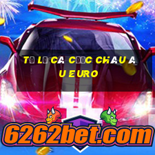 tỷ lệ cá cược châu âu euro