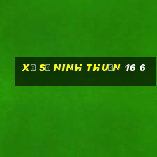 xổ số ninh thuận 16 6