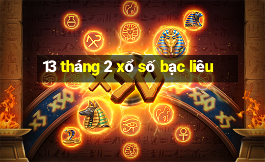 13 tháng 2 xổ số bạc liêu