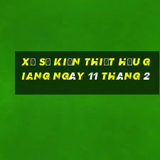 xổ số kiến thiết hậu giang ngày 11 tháng 2