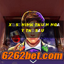 xổ số ninh thuận ngày thứ sáu