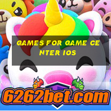 games for game center ios