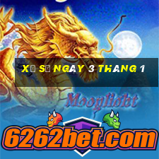 xổ số ngày 3 tháng 1