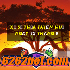 xổ số thừa thiên huế ngày 12 tháng 9