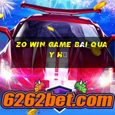 Zo Win Game Bài Quay Hũ