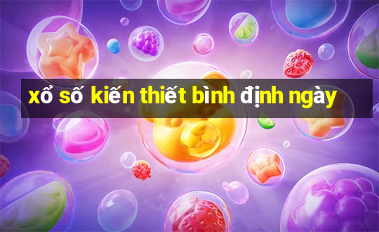 xổ số kiến thiết bình định ngày