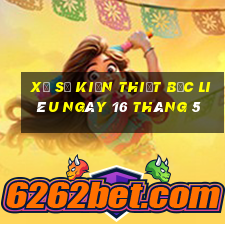 xổ số kiến thiết bạc liêu ngày 16 tháng 5