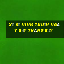 xổ số ninh thuận ngày bẩy tháng bẩy