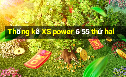 Thống kê XS power 6 55 thứ hai