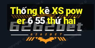 Thống kê XS power 6 55 thứ hai