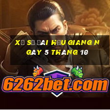 xổ số đài hậu giang ngày 5 tháng 10