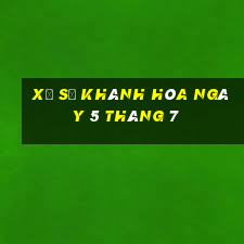 xổ số khánh hòa ngày 5 tháng 7